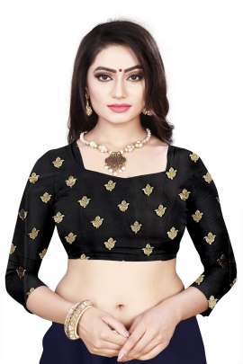 BLACK LICHI SILK WITH RICH PALLU SILK SAREE