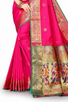 GAJREE PAITHANI SILK SAREE  PAITHANI SILK SAREE