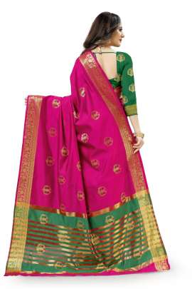  PURPLE LICHI SILK WITH RICH PALLU SILK SAREE