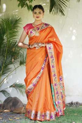 Paithani style saree  SILK SAREE