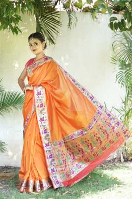 Paithani style saree  SILK SAREE