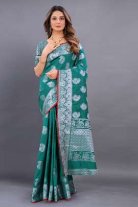 RAMA LICHI SILK SAREE WITH RICH PALLU 