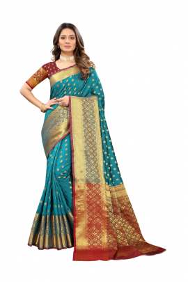 RAMA LICHI SILK WITH RICH PALLU SILK SAREE