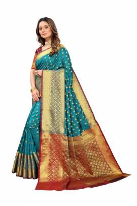 RAMA LICHI SILK WITH RICH PALLU SILK SAREE