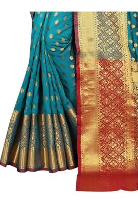 RAMA LICHI SILK WITH RICH PALLU SILK SAREE