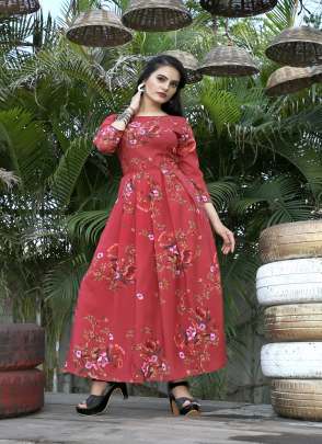 RED FLORAL PRINTED MEXY DRESS  Dresses