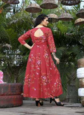 RED FLORAL PRINTED MEXY DRESS  Dresses