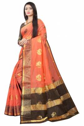 SOFT COTTON SILK SAREE WITH RICH PALLU  COTTON SAREES 