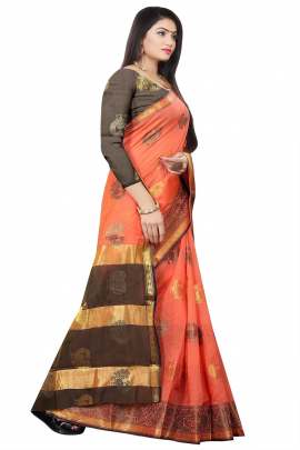 SOFT COTTON SILK SAREE WITH RICH PALLU  COTTON SAREES 